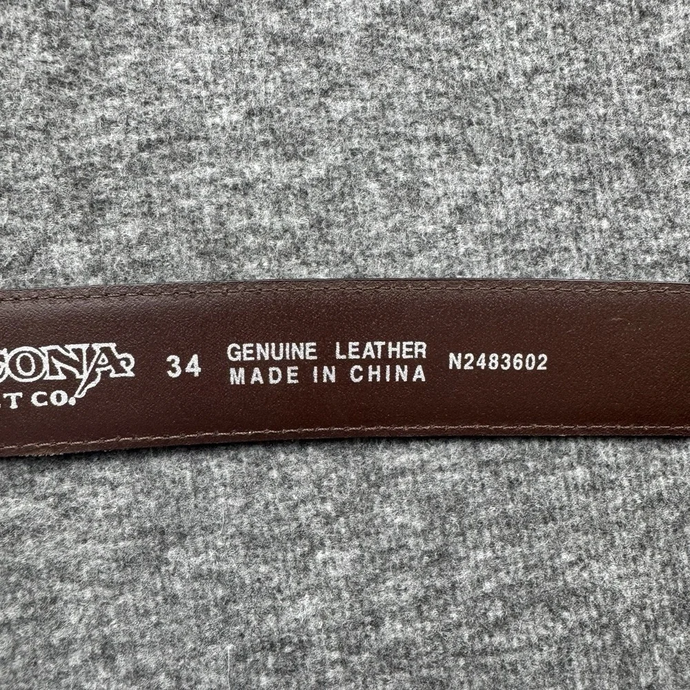 Nocona Brown Belt Southwest‎ Western Cowboy N2483602 Size 34 *READ*